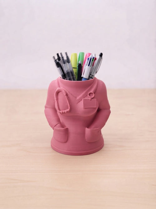 Suport pentru pixuri și instrumente de scris – Design Bust Cadru Medical (Imprimat 3D)