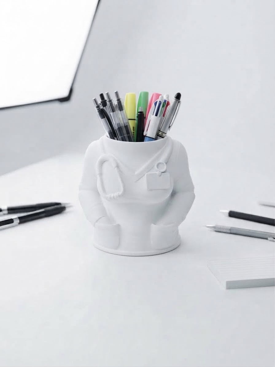 Suport pentru pixuri și instrumente de scris – Design Bust Cadru Medical (Imprimat 3D)